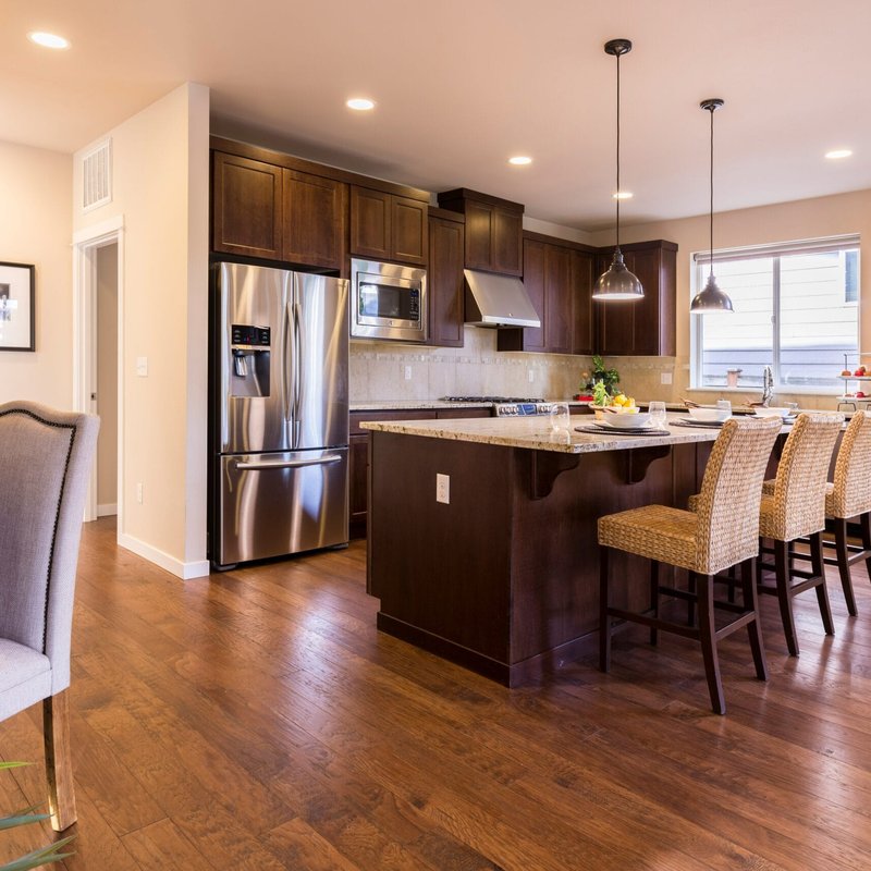 Hardwood floor installation from Barton Co. Carpets in San Antonio, TX