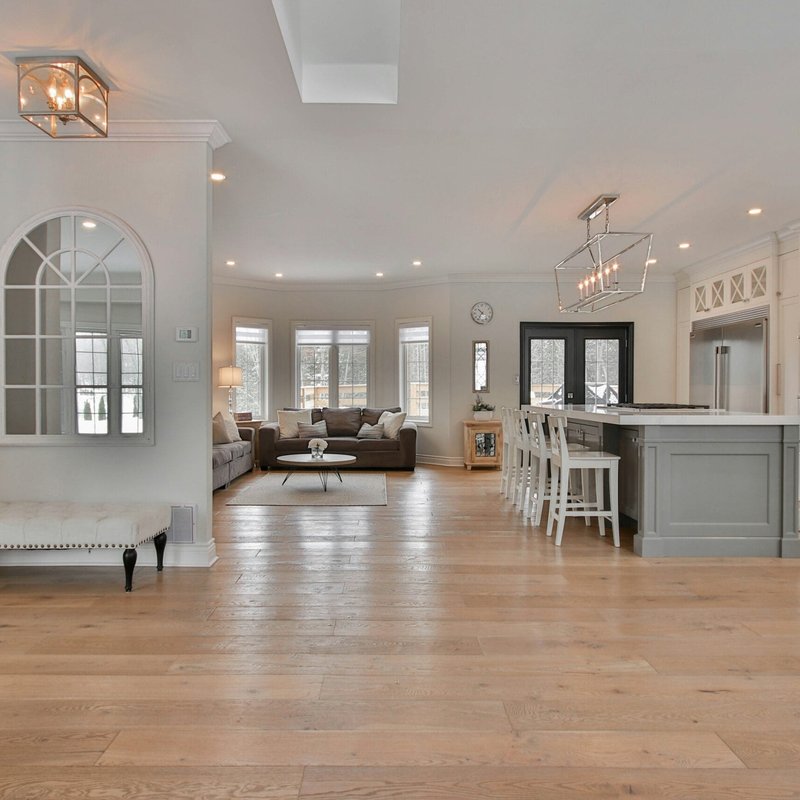Hardwood floor installation from Barton Co. Carpets in San Antonio, TX